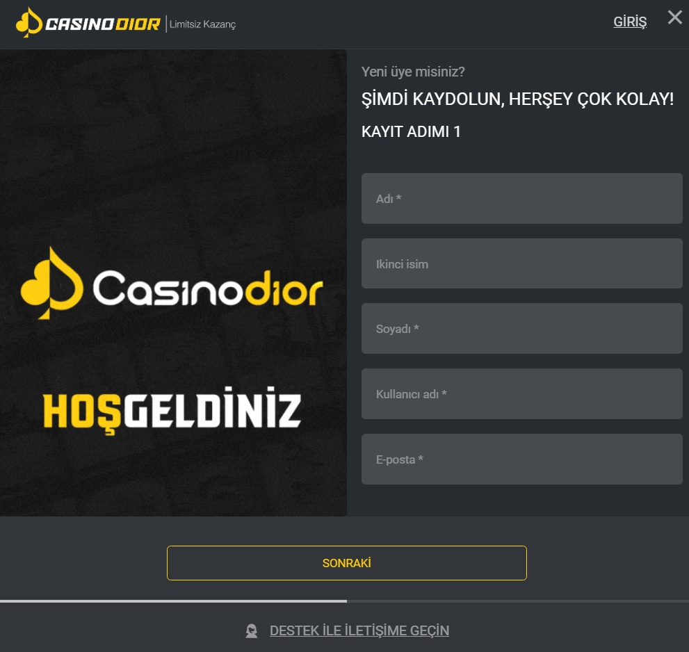 casinodior üyelik